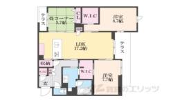 シャトードール　プレミア間取り図面