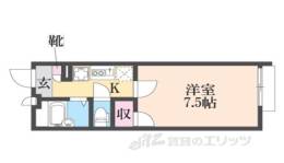 レオパレス近松２間取り図面