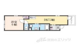 MELDIA長瀬２間取り図面