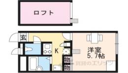 レオパレス上坂部２間取り図面