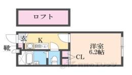 レオパレス上坂部２間取り図面