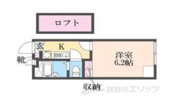 レオパレス久々知２間取り図面