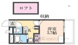 レオパレス武庫川Ｂ間取り図面
