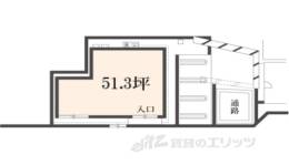 伏見区村上町一棟貸店舗間取り図面