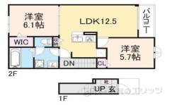ヒカルサ彦根市松原町間取り図面
