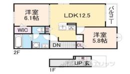 ヒカルサ彦根市松原町間取り図面