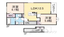ソレイユカヤノⅥ間取り図面