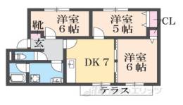 パセオみささぎ　Ａ棟間取り図面