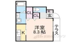 (仮称)山科区四ノ宮新築アパート間取り図面