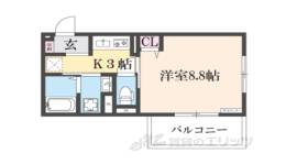 （仮称）D-ROOM京都市左京区大林町間取り図面