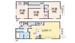 アビタシオン西昆陽C棟間取り図面