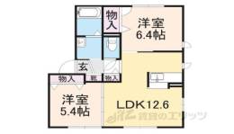 シャーメゾン楽音寺Ｄ間取り図面
