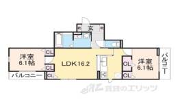 Ｌａ　ｖｉｅ　ｖｅｌｌｅ塚口間取り図面