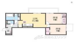 GRAMM奥海印寺EAST間取り図面