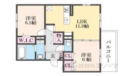 GRAMM奥海印寺WEST間取り図面