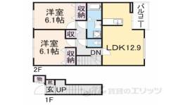 アルベール　ヴィラ１間取り図面