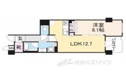 シャリエ京都円町間取り図面