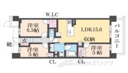 ライオンズ嵯峨天龍寺若宮　西の邸間取り図面