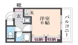 コーポ陣内３間取り図面