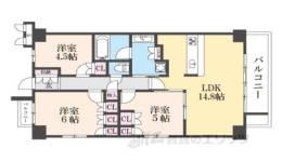 プレミスト山科椥辻ザ・テラス間取り図面