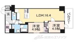 プレサンスNEO新深江リュミエル間取り図面
