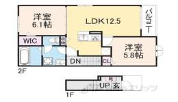 シェル　ドゥ　サツキ２間取り図面