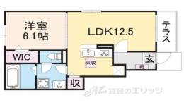 シェル　ドゥ　サツキ２間取り図面
