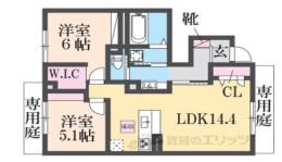 （仮称）D-ROOM六万寺町間取り図面