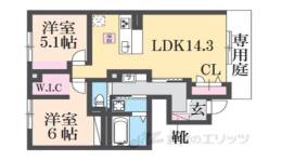（仮称）D-ROOM六万寺町間取り図面