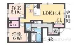 （仮称）D-ROOM六万寺町間取り図面