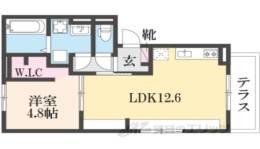 プレジール西堤１間取り図面