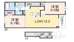 ハーモニー福知山A棟間取り図面
