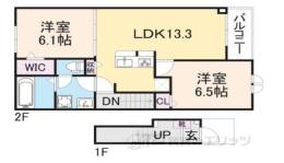 ハーモニー福知山A棟間取り図面