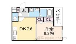 フジパレス瓢箪山２番館間取り図面