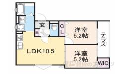 ラモーナ東山町２間取り図面