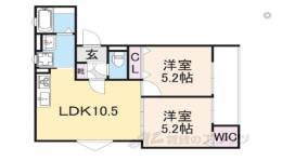 ラモーナ東山町２間取り図面