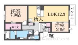 おばつじアイビーコートＡ棟間取り図面