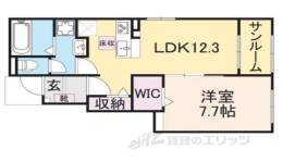 ハーモニー福知山D棟間取り図面