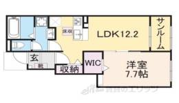ハーモニー福知山D棟間取り図面
