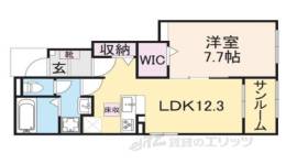 ハーモニー福知山D棟間取り図面