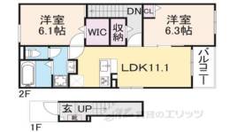 ハーモニー福知山D棟間取り図面