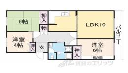 奈良三条町住宅１号棟間取り図面