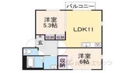 オレンジアイビー・柏原Ｂ間取り図面