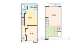 東野八代町1-11店舗付き住宅間取り図面
