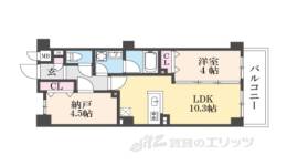アベニュー瓢箪山間取り図面