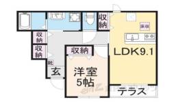 仮称）高宮町アパート新築工事間取り図面