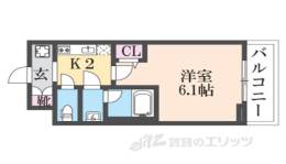 エステムコート京都西院間取り図面