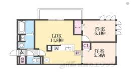ルーセント伏見稲荷間取り図面