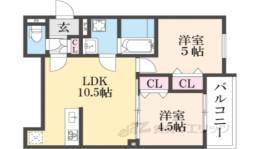 ラモーナ東山町１間取り図面