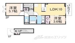 ディアコート口酒井参番館間取り図面